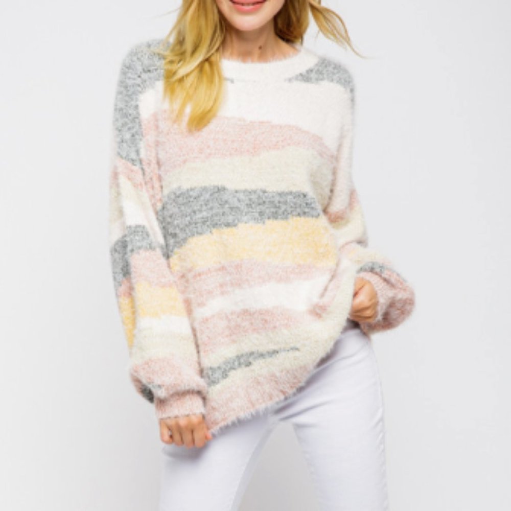 &Merci Cozy Stripe Sweater